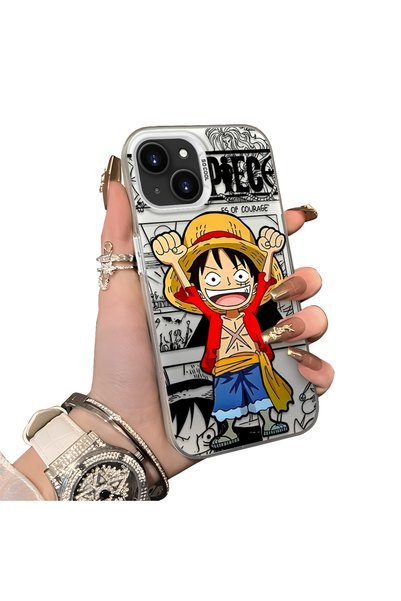 CHICASELUX غطاء خلفي مطبوع عليه شخصيات مضحكة متوافق مع هاتف iPhone 15 Plus/14...