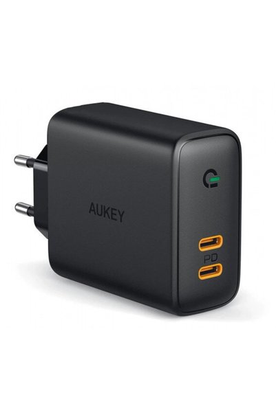 AUKEY Incarcator de perete, Aukey, 240 V, Tip C, Negru