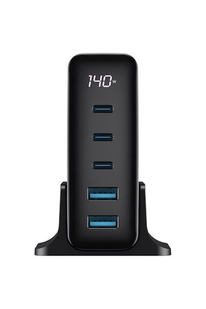 Havit UCLE004 Φορτιστής τοίχου ΕΕ - Πέντε θύρες (3 x USB-C και 2 x USB-A), Ισ...