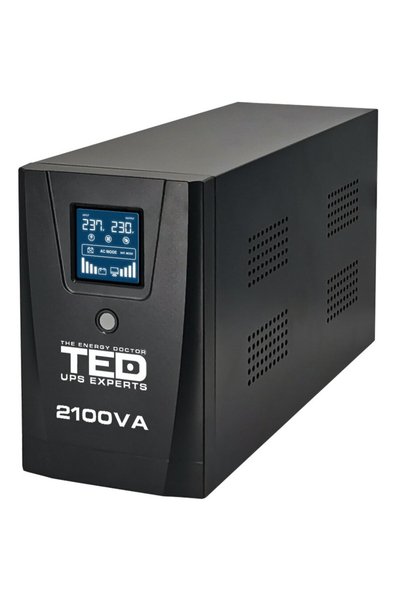 TED Electric Line Interactive cu Stabilizator si Display LCD, 2100VA / 1200W
