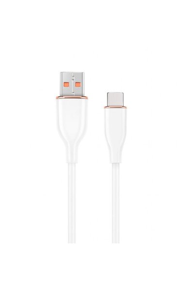 Gembird Cablu silicon USB-A 2.0 la USB tip C 1.5m Alb, CC-USB2S-AMCM-1.5M-W