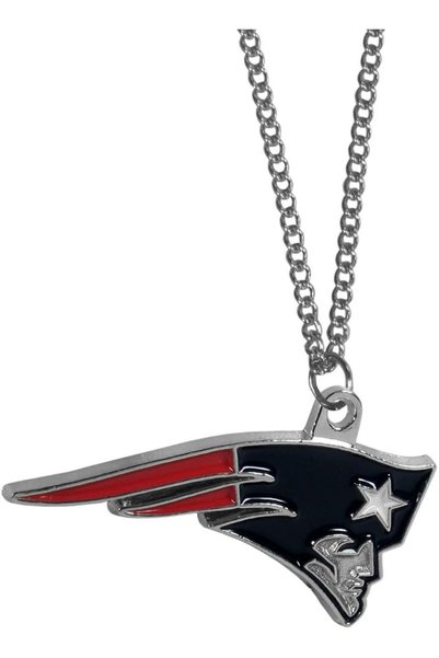 Siskiyou قلادة رياضية NFL بسلسلة وقلادة صغيرة، 20 بوصة، فضية