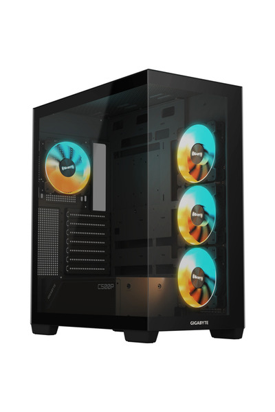 Gigabyte PC Case C500 Panoramic Stealth, Middle Tower, No power supply, Tempe...