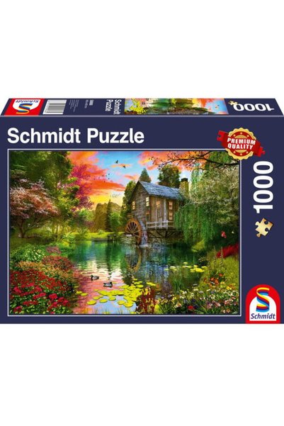 Schmidt Puzzle: Watermill, 1000 pieces
