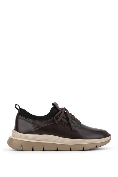 Tamer Tanca Erkek Hakiki Deri Kahverengi Sneakers & Spor Ayakkabı