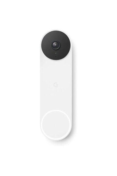 Google Sonerie video cu fir Nest 2K (cu fir, a 3-a generatie) - Snow, Alb