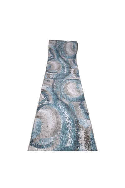 Mocheta Gilau Traversa Antiderapanta Flannel, Albastru, Festonata