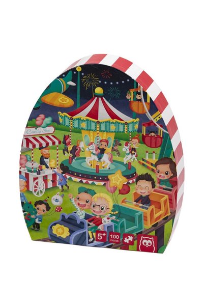 Eurekakids Puzzle Educativ urekaKids- 100 Piese - Parcul de Distracie, Varsta...