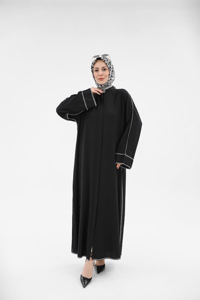 KADEEM Elira Yıldız Fabric Ferace Black – 422610
