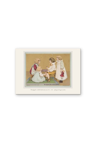 OEM Poster Carton 250g A4, Reclama Veche Cafea McLaughlin 1892, Arhiva Istorica