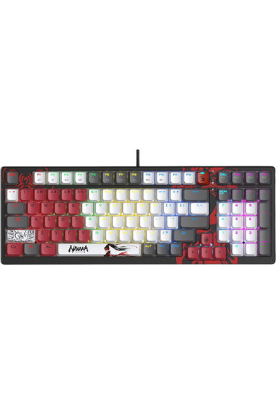 Other Πληκτρολόγιο A4tech Bloody Naraka S98, Ασημί, Φωτιζόμενο RGB, Πολυμέσα