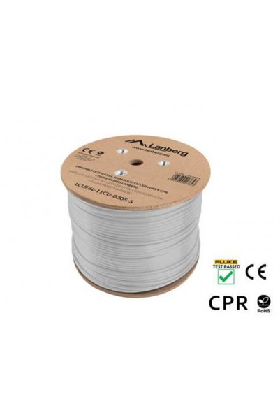 Lanberg Cablu de rețea LCUF6L-11CU-0305-S, Cat.6A, U/FTP, 305m, Gri