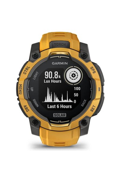 Garmin Smartwatch Instinct 3, 45mm, Solar, GPS, Android/iOS, Sunburst, curea ...