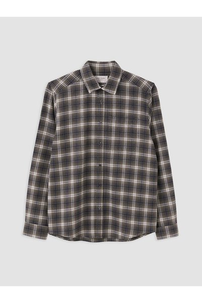 LC Waikiki I Standart Fit Checkered Embroidered Men's Lumberjack Shirt from F...
