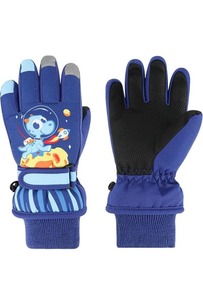 SYOSI Kids Waterproof Ski Gloves, Thermal Snowboarding Gloves with Adjustable...