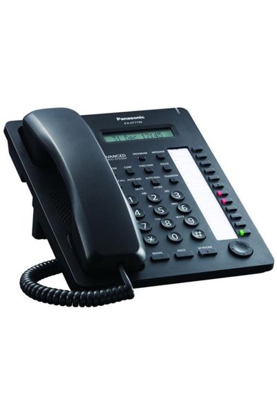 PANASONIC Telefon proprietar KX-AT7730XB, analogic, Negru