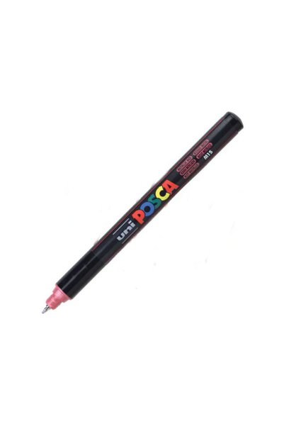 Uni Posca Μαρκαδόρος Posca 0.7mm Extra Fine PC-1MR - Μεταλλικό Κόκκινο