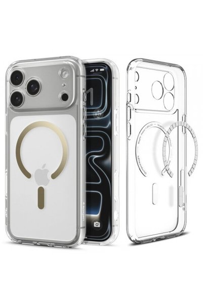 Spigen MagSafe Case for Apple iPhone 17 Pro, Spigen, Ultra Hybrid, Gold ACS10348