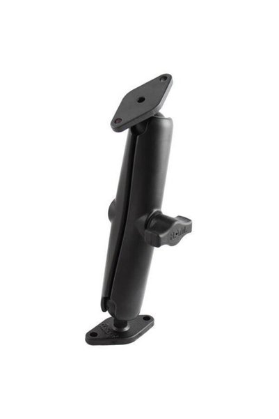 ram mounts RAM® Double ball diamond plate holder - size B long