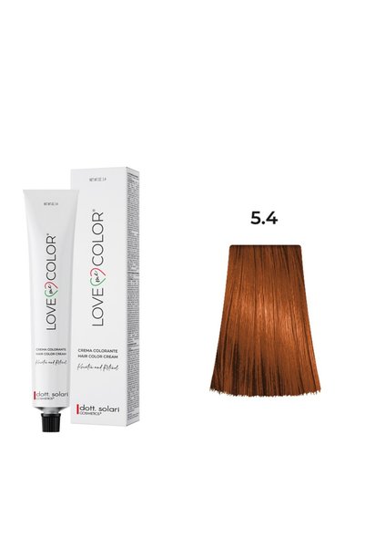 dott. solari COSMETICS Love Me Color Βαφή Μαλλιών 5.4 Ανοιχτό Χάλκινο Καφέ - ...