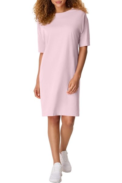 HANES Women’s Essentials Cotton T-Shirt Dress, Wear Around Jersey Oversized S...