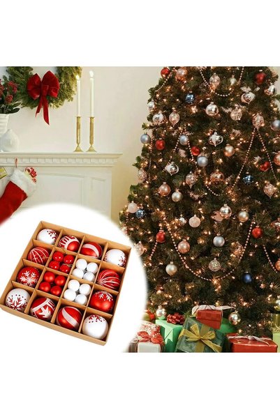GGEROU 42 Pcs Christmas Tree Balls Ornaments, Christmas Decorative Hanging Ba...