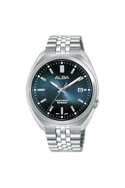 Alba AS9W33X1 Quartz Çelik Gri Lacivert Kadran 10 ATM 41 mm Erkek Kol Saati