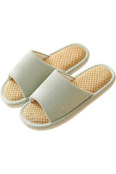 VIDSID Videsid Women's and Men's Linen Slippers