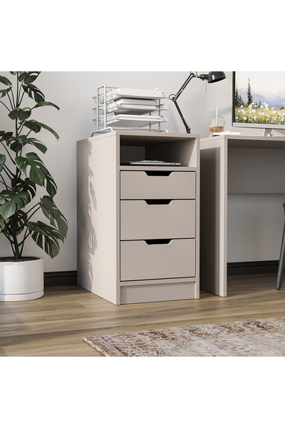 ROOMART Mode 3 Çekmeceli Çalışma Masası Kesonu