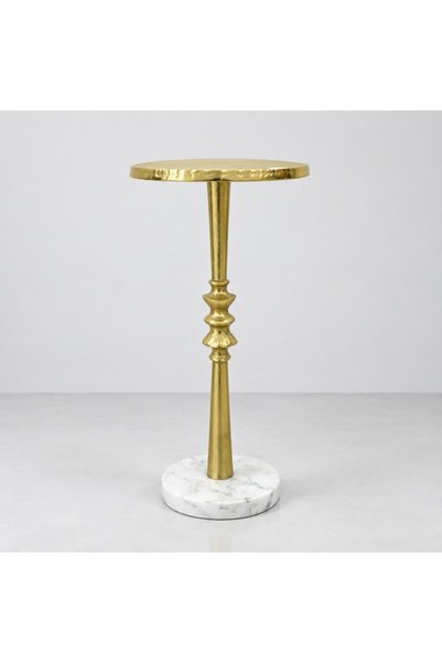 Crafted by Lifestyle Aluminium Top Round Side Table