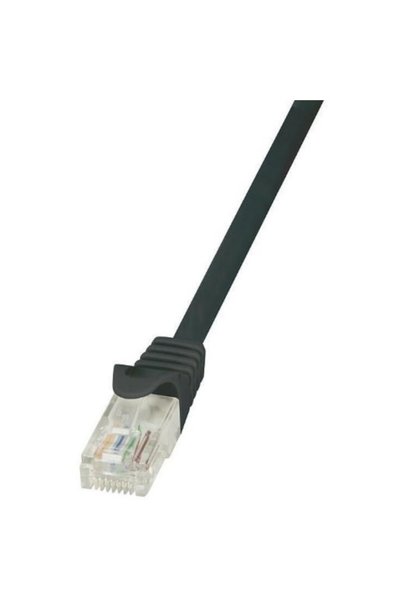 LogiLink Network cable, Cat.6A 10GE U/UTP EconLine, 2 m, black