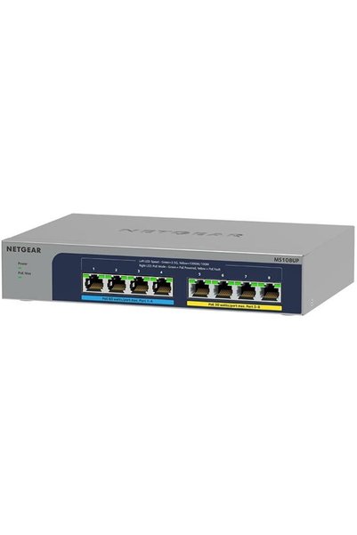 NETGEAR MS108UP Fara управление 2.5G Ethernet (100/1000/2500) Поддръжка на Po...