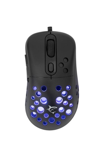 white shark Mouse Gaming cu fir GM-5013 AZRAEL, 12.800 DPI, Negru