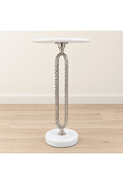 Crafted by Lifestyle Marble Top Round Side Table