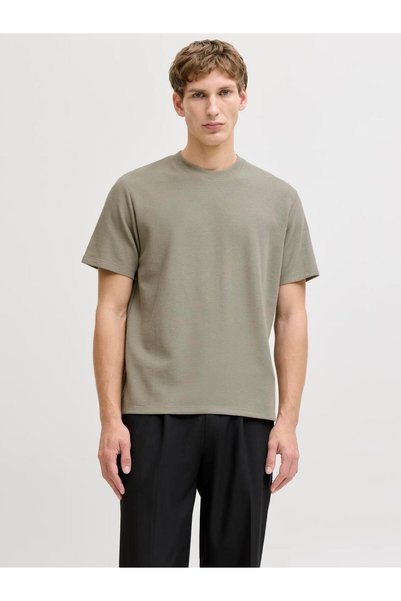 Jack & Jones Мъжка тениска със свободна кройка и кръгло деколте - Остин