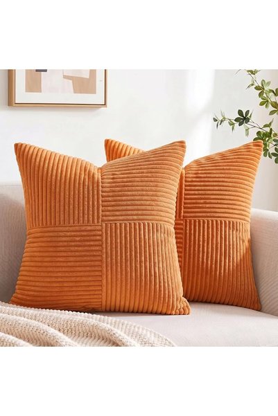 Fancy Homi 2 Packs Grey Blue Decorative Throw Pillow Covers 18x18 Inch for Co...