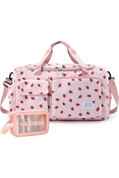 GENERAL Women's Small Sports Duffel Bag Carry On Luggage Weekender Bag with S...
