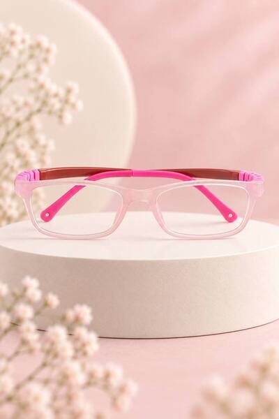 Generic Brand Kids Eyeglasses for Girls Boys Flexible Lightweight Round Oval ...