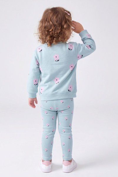 HAUSEkids 1-4 Yaş Stella Daisy Kız Çocuk Takım-Bebe Mavisi
