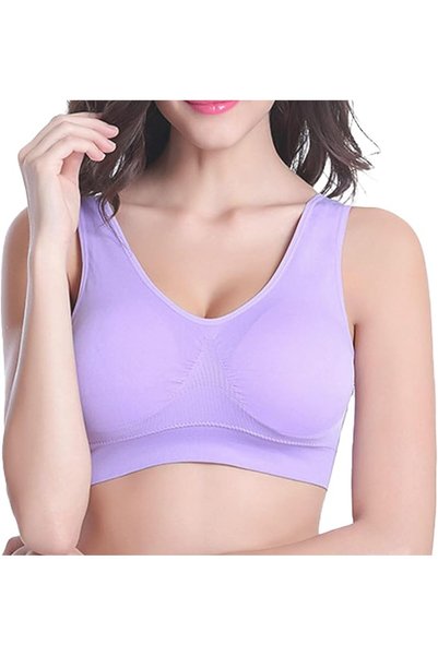 Dress Cici حمالة صدر رياضية بتصميم تي شيرت مع خاصية رفع الصدر