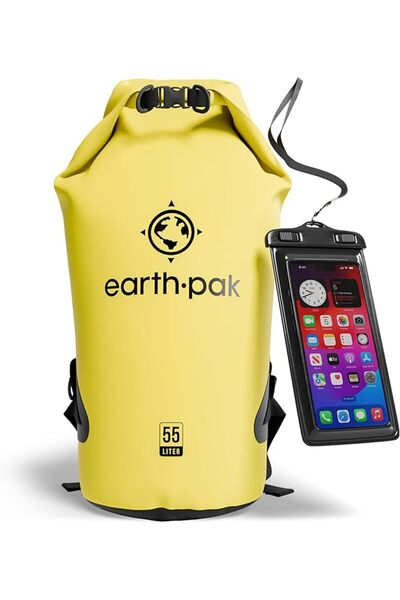Earth Pak حقيبة جافة مقاومة للماء - حقيبة ضغط جافة قابلة للطي تحافظ على المعد...