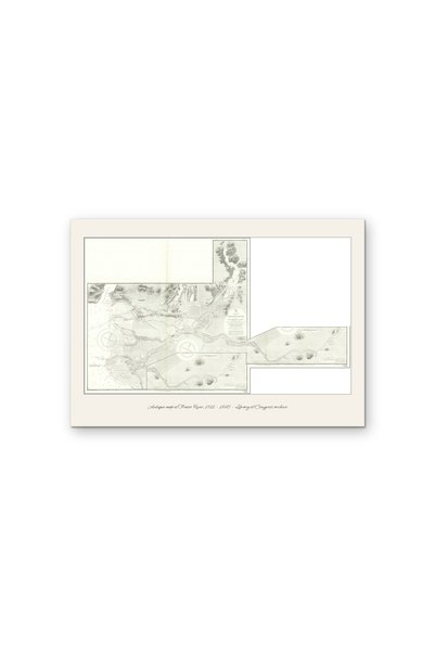 OEM Poster Carton 250g A4, Harta Antica Originala Raul Fraser 1922, Arhiva Is...
