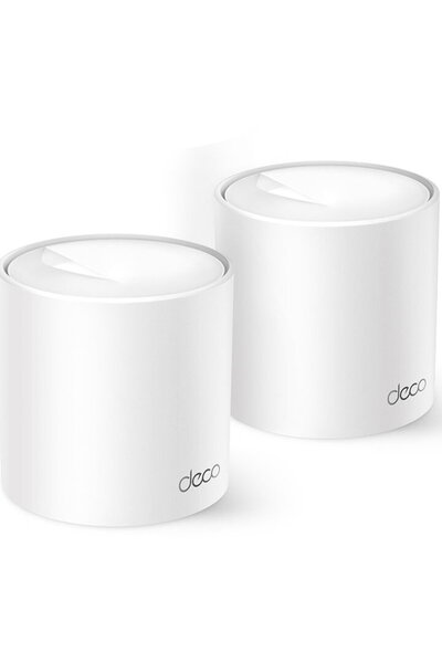 TP-LINK Sistem Mesh Deco X10 (2-pack) Wi-Fi 6 Dual-Band Gigabit AX1500, cu ac...