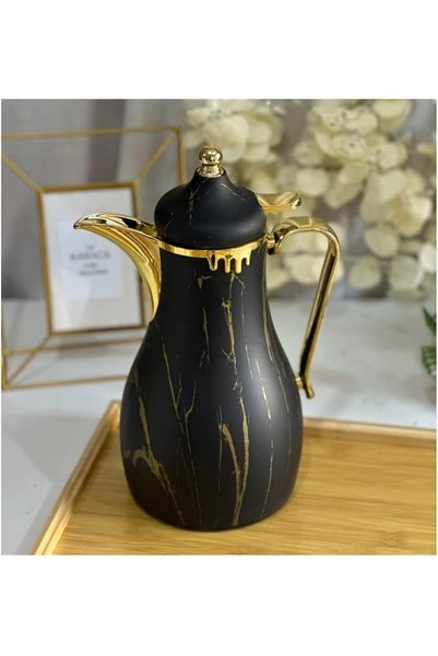 GENERAL قارورة فراغية للقهوة/الشاي سعة 1 لتر - ترمس عازل للحرارة للحفاظ على ا...