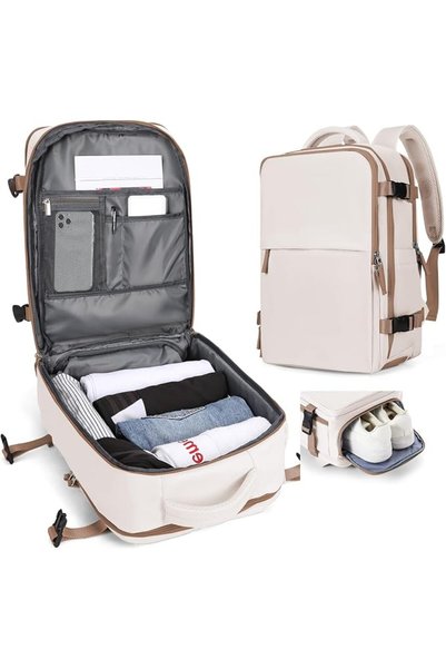 SZLX Vacuum Backpack with Pump Carry On Luggage Airline Approved Women Men