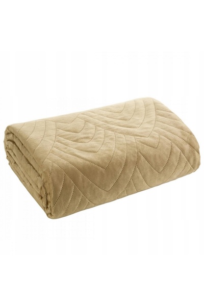 Eurofirany Cuvertură de pat modernă elegantă LUIZ/6 170X210 BEIGE