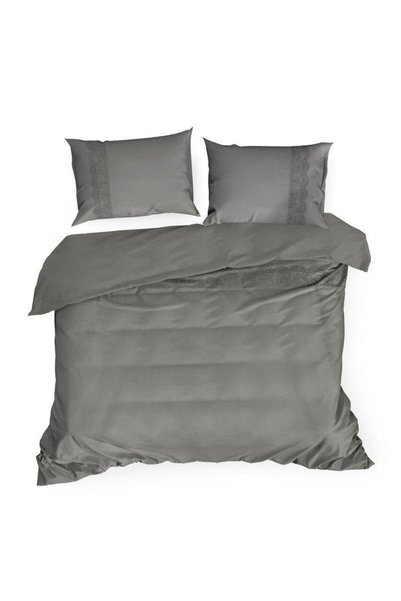 Eurofirany LANA1 SET DE AȘTERNUTURI DIN BUMBAC 160 X 200 CM STEEL