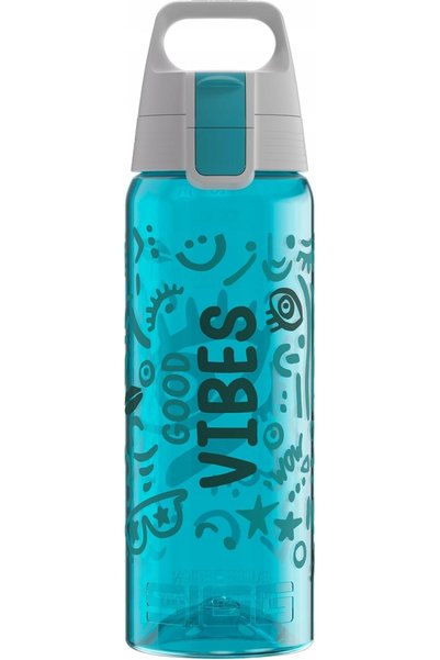 SIGG Total Colour One Kids Good Vibes Sticlă Albastră 0.6L