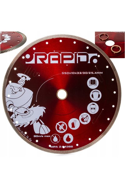 Rapid Disc diamantat 350 mm SILENT CUT RED 32/30/25,4 Granit Gresie