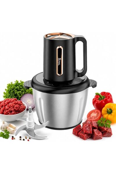 Royal Appliances مفرمة طعام كهربائية متعددة الوظائف من الفولاذ المقاوم للصدأ ...